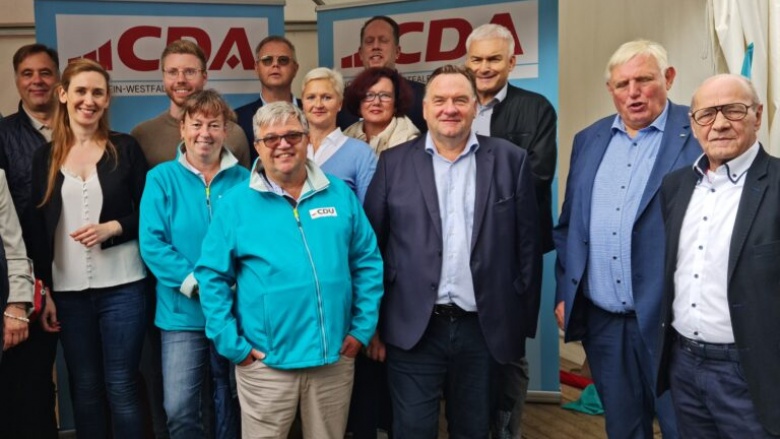 Thomas Mahlberg und CDA´Ler zusammen mit Laumann