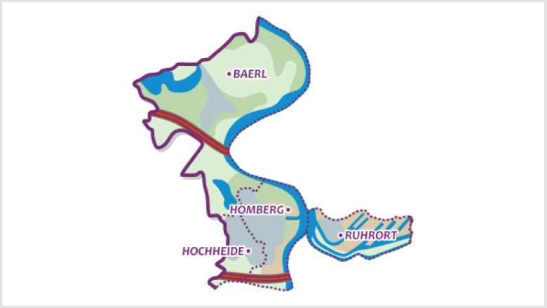 Duisburg Karte Homberg Ruhrort Baerl