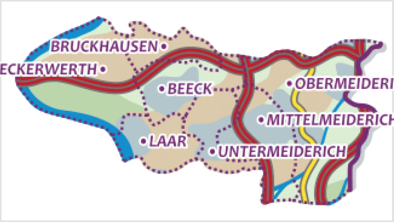 Duisburg Karte Meiderich Beeck